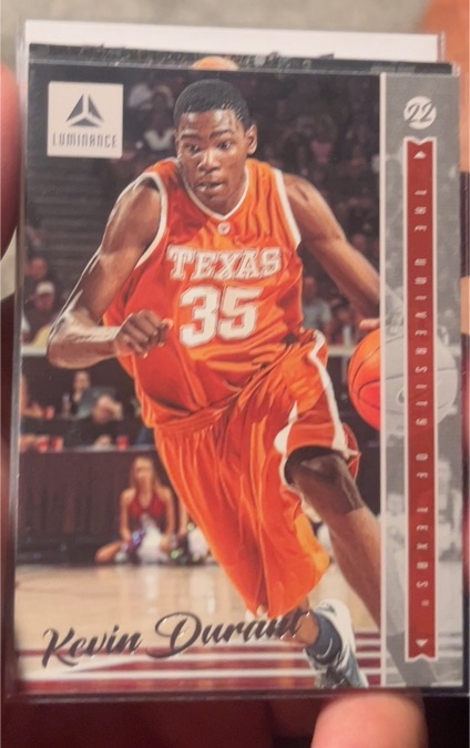 2022 Panini Chronicles Draft Picks Luminance #47 Kevin Durant Texas Longhorns — front