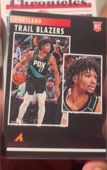 2022-23 Panini Chronicles Pinnacle #96 Shaedon Sharpe — front