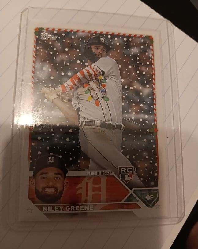 2023 Topps Holiday #H70 Riley Greene — front