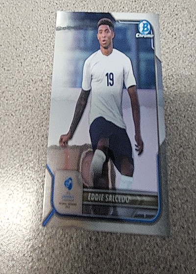 2022 Bowman Chrome Road to UEFA Under-21 #19 Eddie Salcedo — front