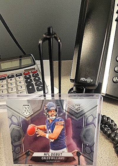 2022 Panini Mosaic #RC-1 Caleb Williams NFL Debut — front