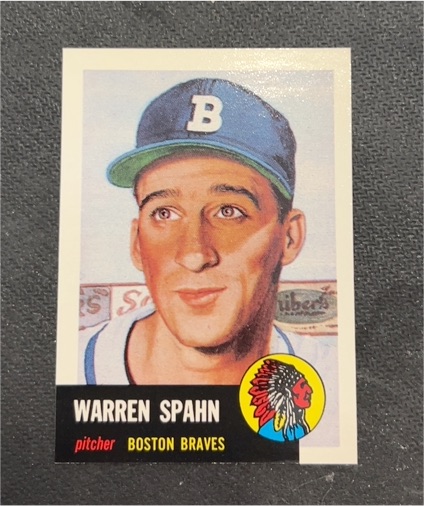 1991 Topps Archives 1953 #147 Warren Spahn Boston Braves — front