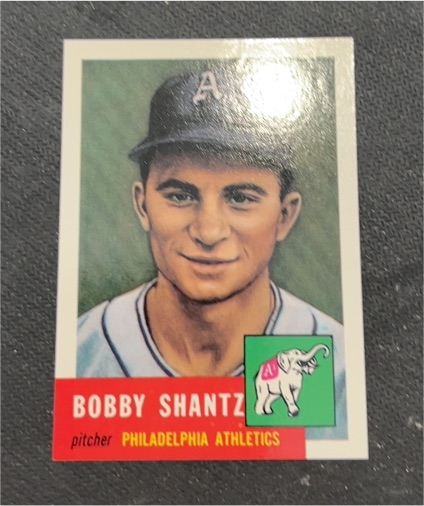 1953 Topps #225 Bobby Shantz — front