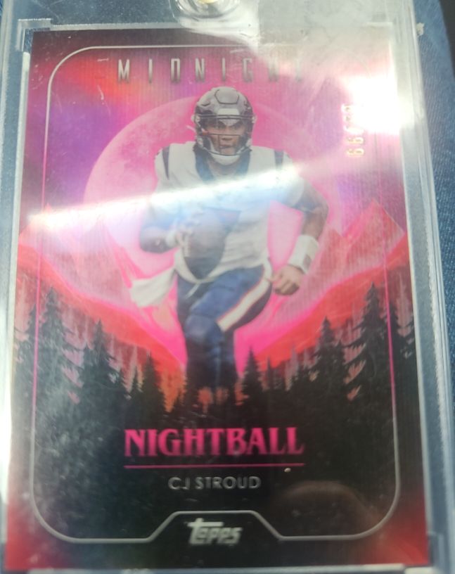 2024 Topps Midnight #NB-16 C.J. Stroud Nightball — front