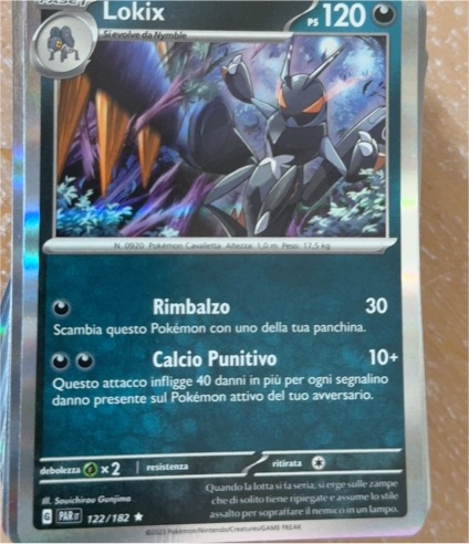 2023 Pokémon SV04: Paradox Rift #122 Lokix — front