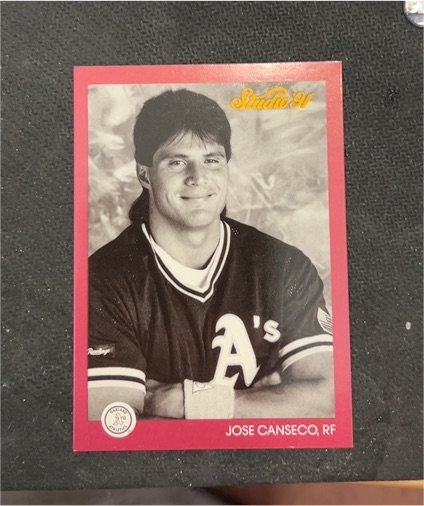 1991 Studio #101 Jose Canseco Oakland Athletics — front