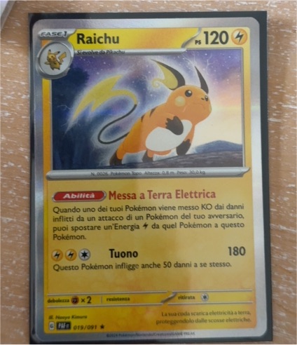 2024 Pokémon Scarlet & Violet: Paldean Fates #019 Raichu — front