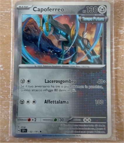 2023 Pokémon SV08: Surging Sparks #132 Iron Crown — front