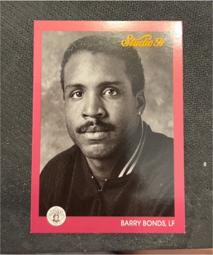 1991 Leaf Studio #222 Barry Bonds — front
