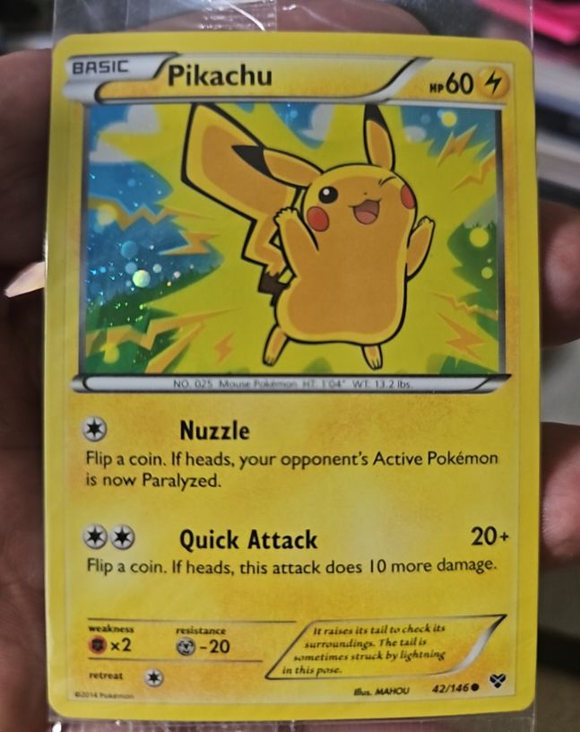 2014 Pokémon XY #42 Pikachu — front
