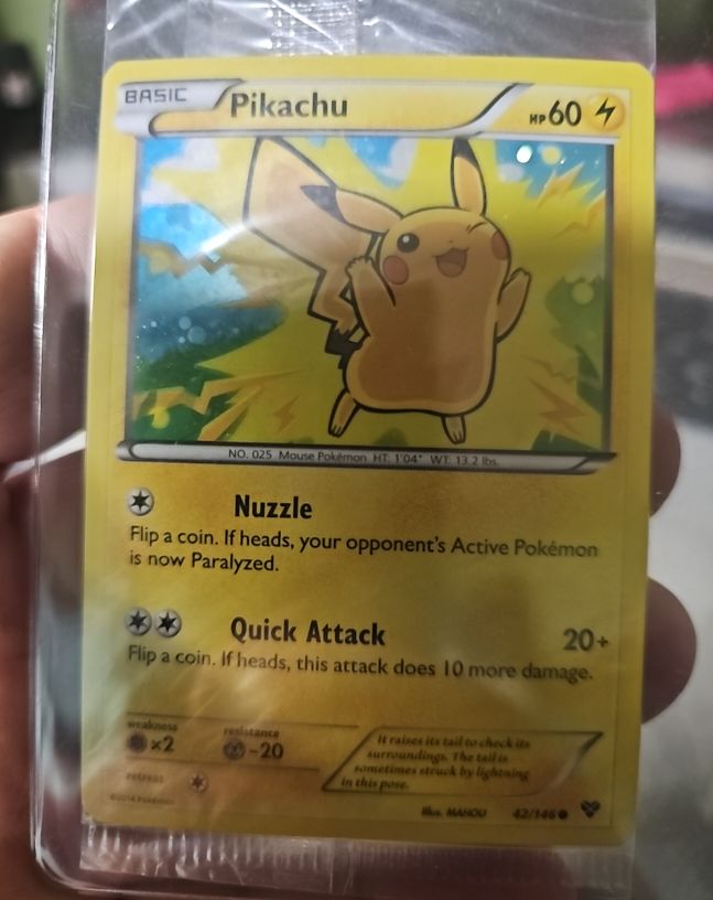 2014 Pokémon XY #42 Pikachu — front