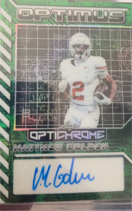 2024 Leaf Optichrome Optimus #Matthew Golden — front