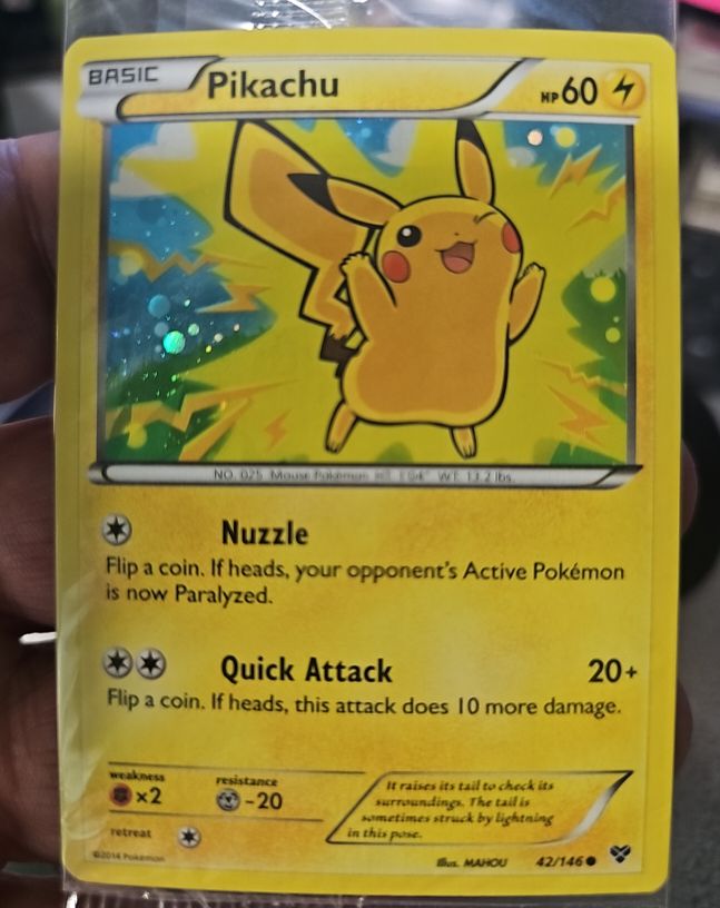2014 Pokémon XY #42 Pikachu — front