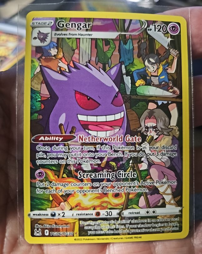 2022 Pokémon Lost Origin Trainer Gallery #TG06/TG30 Gengar — front