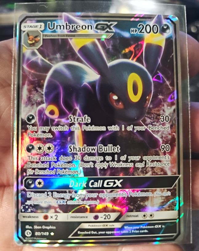 2017 Pokémon TCG Sun & Moon #80 Umbreon GX — front