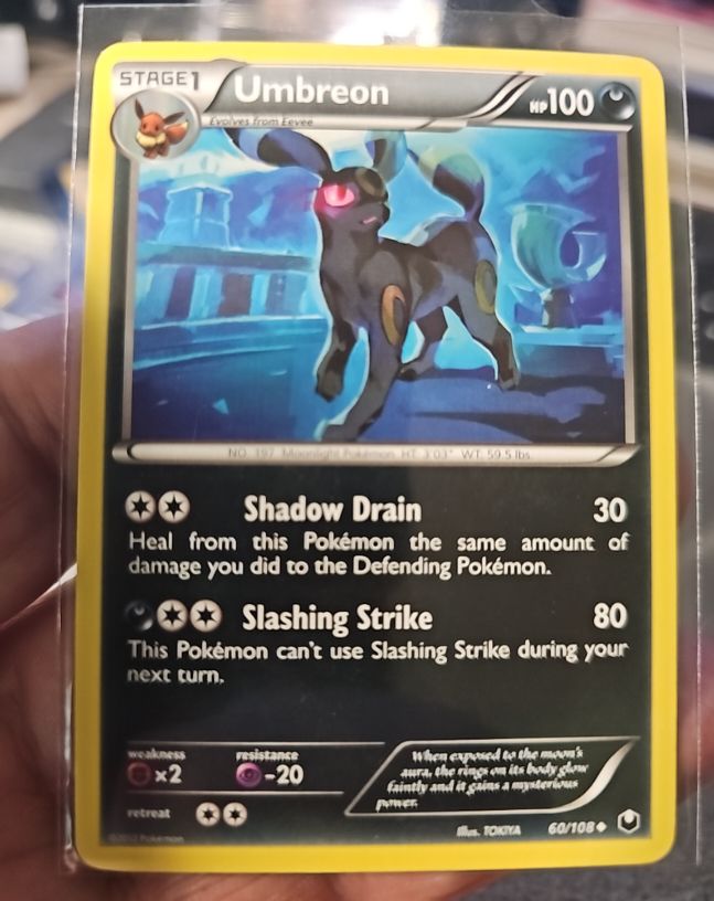 2012 Pokémon Dark Explorers #60 Umbreon — front