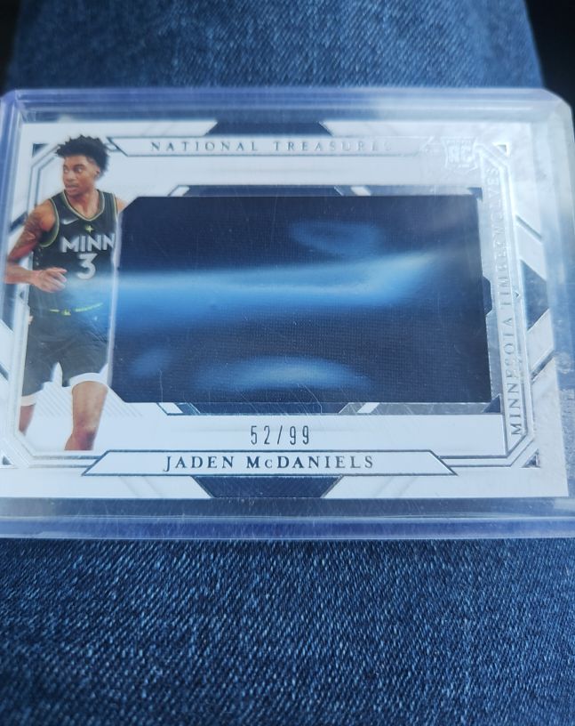 2020-21 Panini National Treasures #Jaden McDaniels — front
