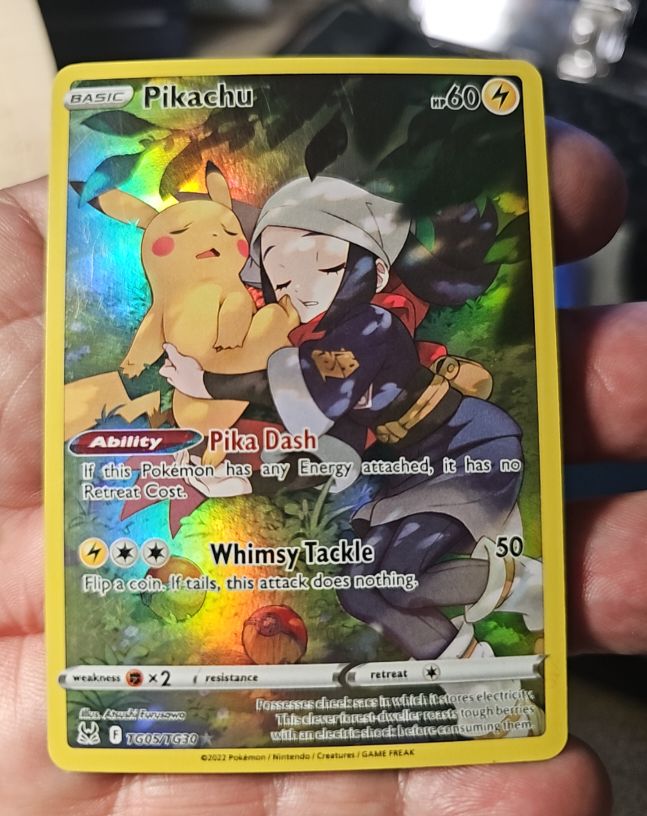 2022 Pokemon TG05 Lost Origin Trainer Gallery Pikachu — front