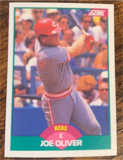 1989 Score Rookie & Traded #104T Joe Oliver — front