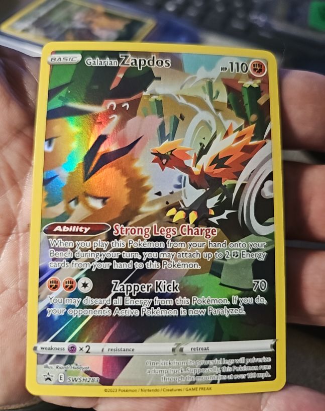 2023 Pokemon Sword & Shield Promo #SWSH283 Galarian Zapdos — front