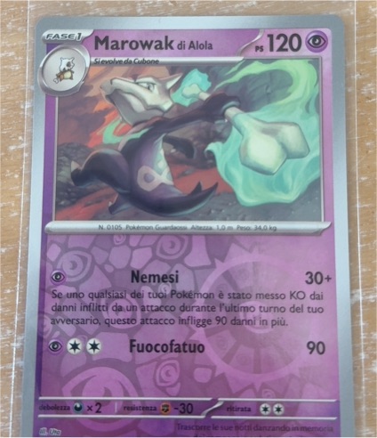 2025 Pokémon Journey Together #57 Marowak di Alola — front