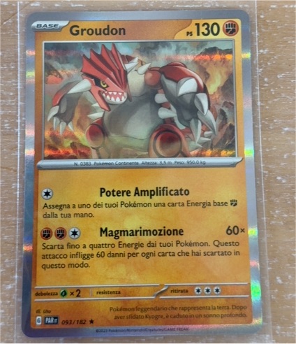 2023 Pokémon SV04: Paradox Rift #093 Groudon — front