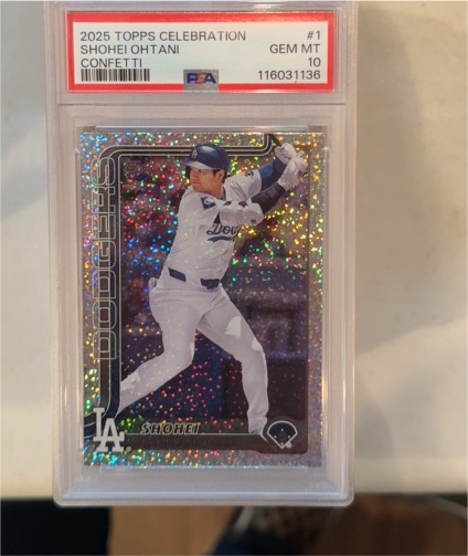 2025 Topps Celebration #1 Shohei Ohtani — front
