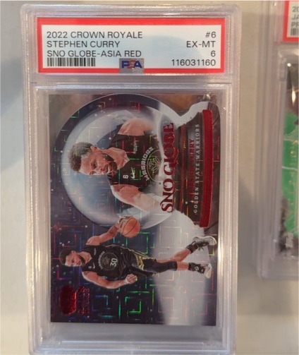 2022 Panini Crown Royale #6 Stephen Curry Sno Globe Asia Red — front