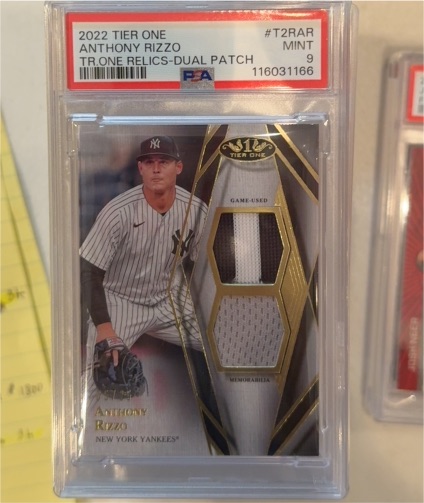 2022 Topps Tier One #T1R-AR Anthony Rizzo — front