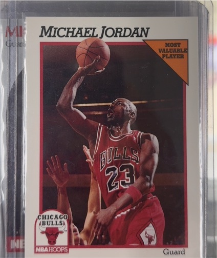 1991 NBA Hoops #30 Michael Jordan Most Valuable Player — front