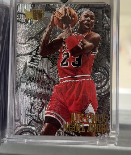 1995-96 Fleer Metal #212 Michael Jordan Nuts & Bolts — front