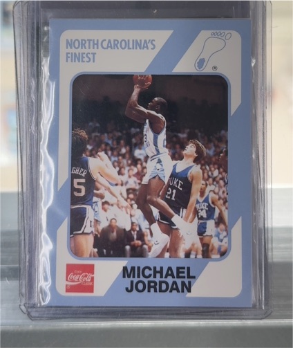 1989 Collegiate Collection/Coca-Cola North Carolina's Finest #18 Michael Jordan — front