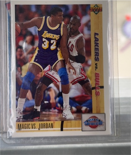 1991-92 Upper Deck #34 Magic vs Jordan Classic Confrontation — front