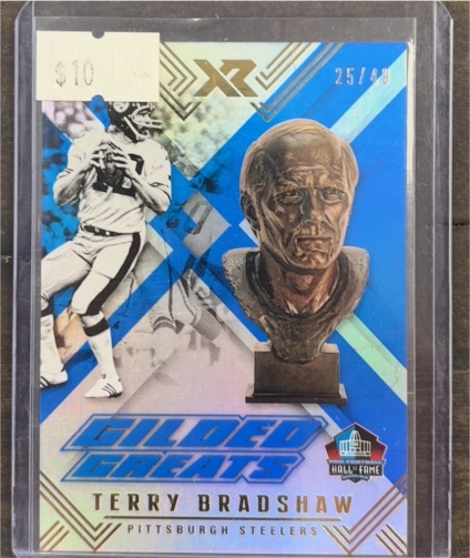 2017 Panini XR Gilded Greats #GG-TB Terry Bradshaw — front
