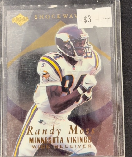 1999 Collector's Edge Advantage #SW14 Randy Moss Shockwave — front