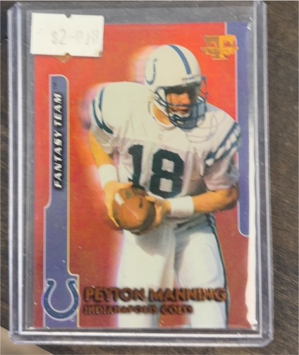1999 Collectors Edge Football Fantasy Team #FT4 Peyton Manning — front