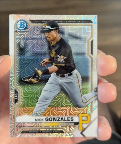 2021 Bowman Chrome Prospects #BCP-16 Nick Gonzales — front