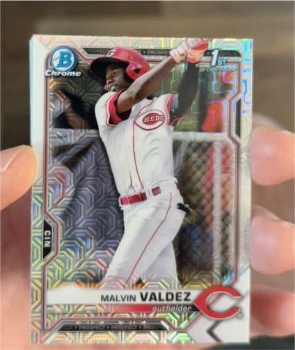 2021 Bowman Chrome Prospects #BCP-184 Malvin Valdez — front