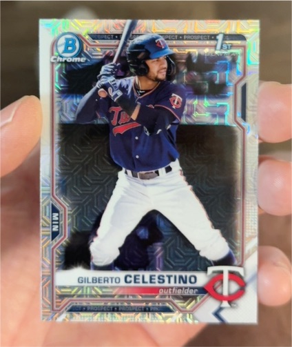 2021 Bowman Chrome #BCP-232 Gilberto Celestino — front