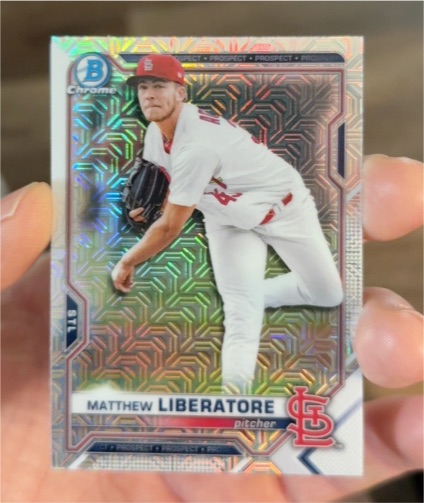 2021 Bowman Chrome Prospects #BCP-234 Matthew Liberatore — front
