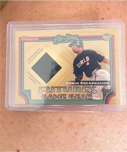 2005 Bowman Futures Game Gear #FGG-EE Edwin Encarnacion — front