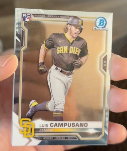 2021 Bowman Chrome #37 Luis Campusano — front
