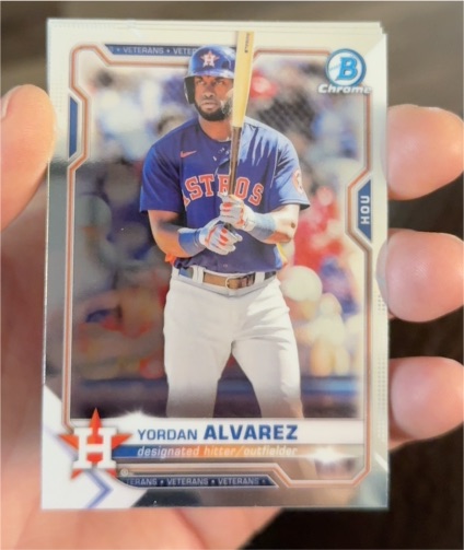 2021 Bowman Chrome #26 Yordan Alvarez — front