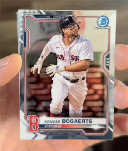2021 Bowman Chrome #85 Xander Bogaerts — front