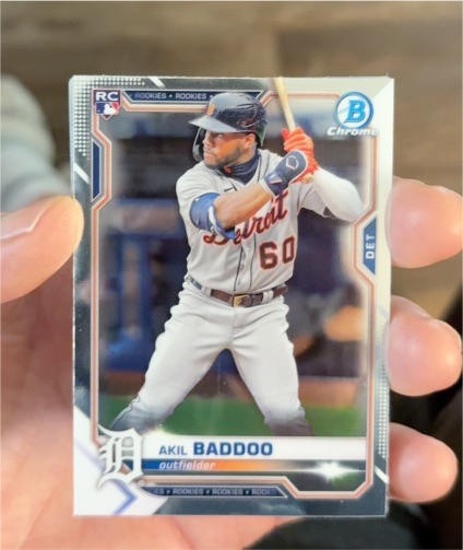 2021 Bowman Chrome #34 Akil Baddoo — front