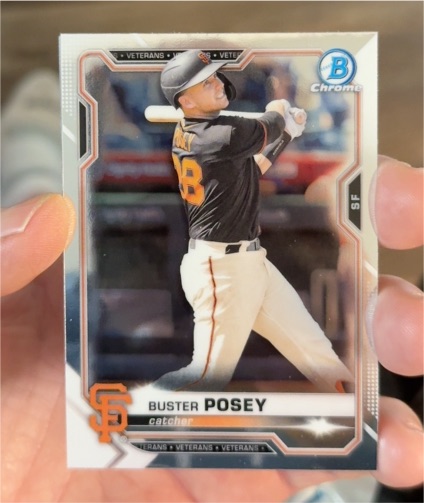 2021 Bowman Chrome #31 Buster Posey — front