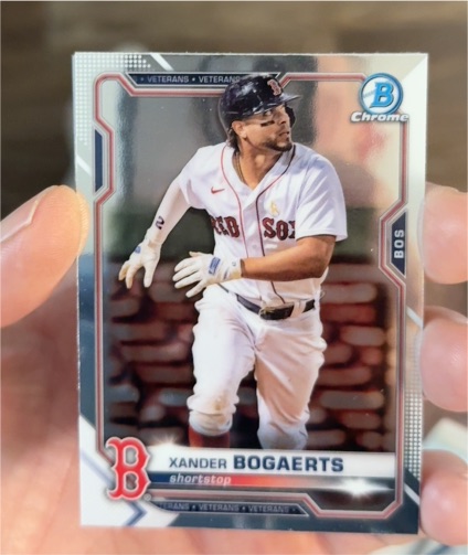 2021 Bowman Chrome #85 Xander Bogaerts — front