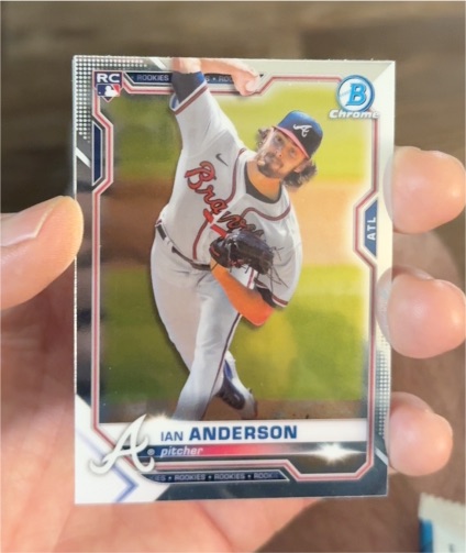 2021 Bowman Chrome #76 Ian Anderson — front