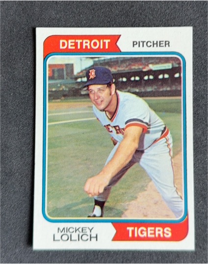 1974 Topps #9 Mickey Lolich — front