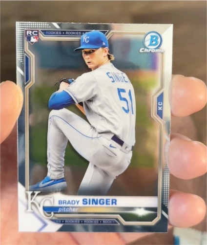 2021 Bowman Chrome #43 Brady Singer — front